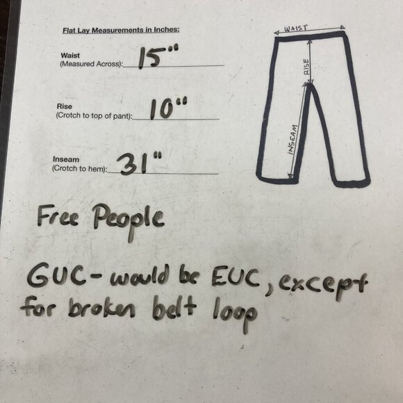 Free People Driftwood Farrah Flare Jeans Womens 28 Blue High Rise Stretch Denim - Picture 6 of 13